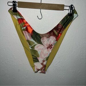Aerie Cheekier Floral Print Bikini Bottoms Size XL